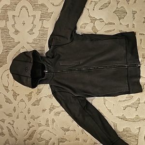 Mens LuLu Lemon Heavy full zip up hooded sweatshirt.